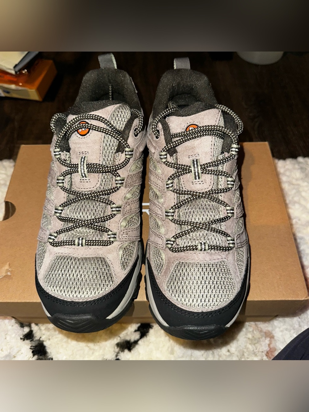 NIB Merrell Women's Moab 3 Waterproof Hiking Shoes Sz 8.5 BRINDLE/TEA - Picture 5 of 13